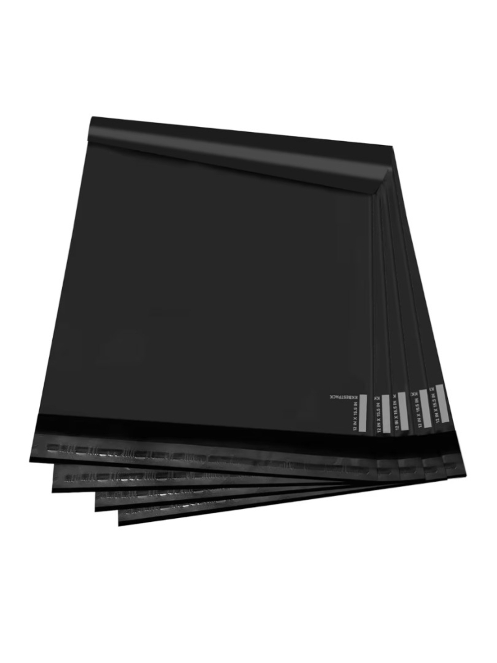 Black Polymailers 12" × 15.5" - Pack Of 15